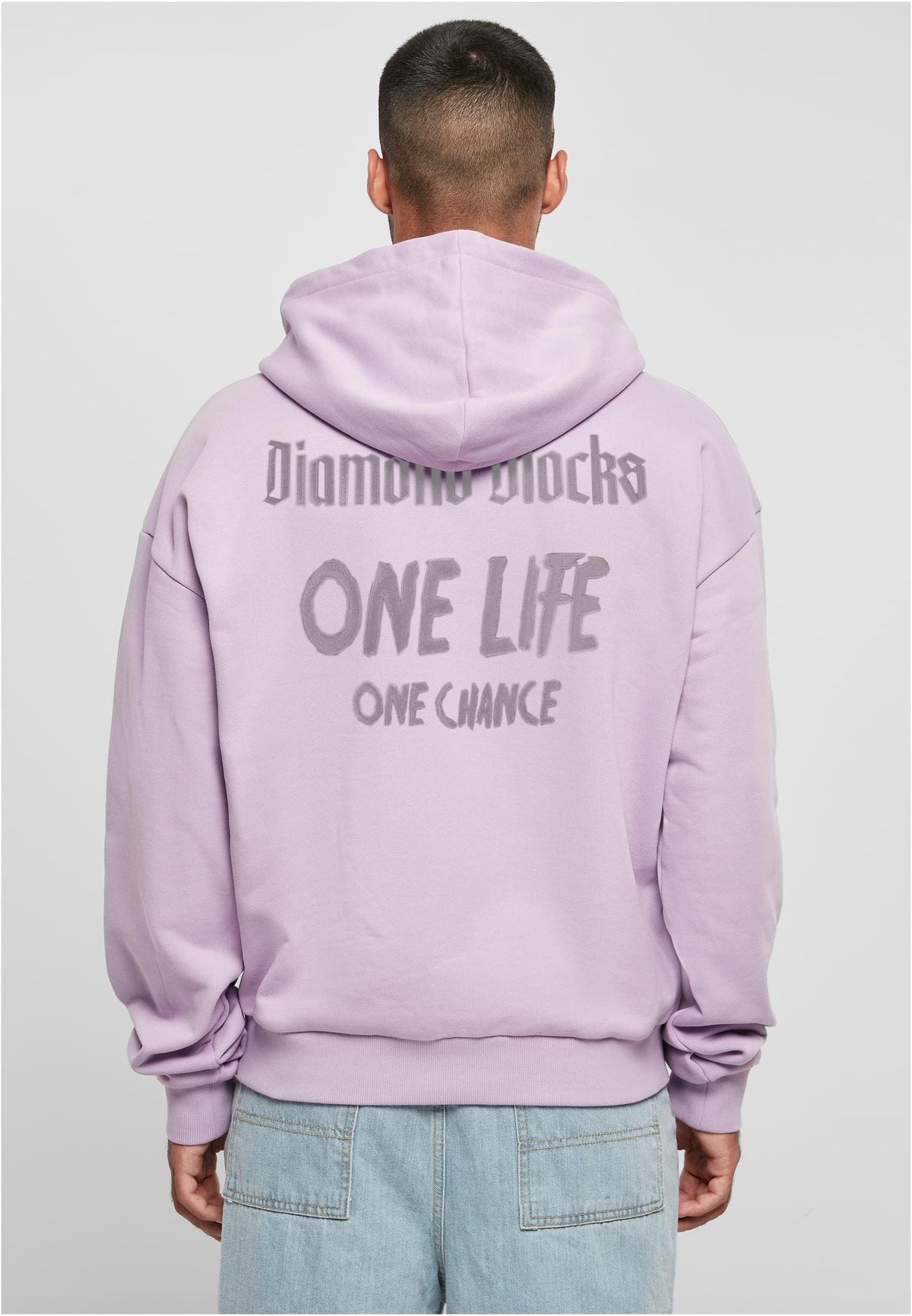 Diamond Blocks OLOC Lilac Hoodie